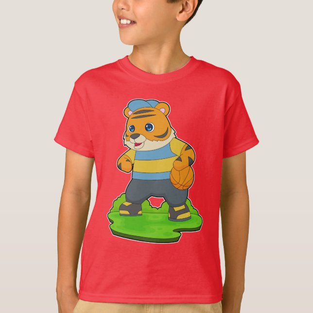 Camiseta Jogador de basquete Tiger (Frente)