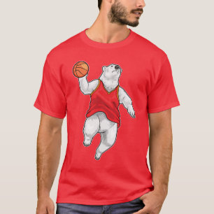Camiseta Jogador de basquete Urso polar Basquete Esportes