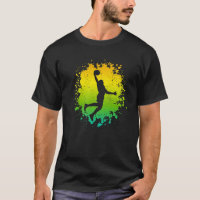Jogador de basquetebol Colorido treinador de bola