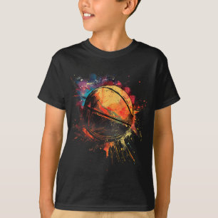 Camiseta Jogador de Basquetebol com Aquarela