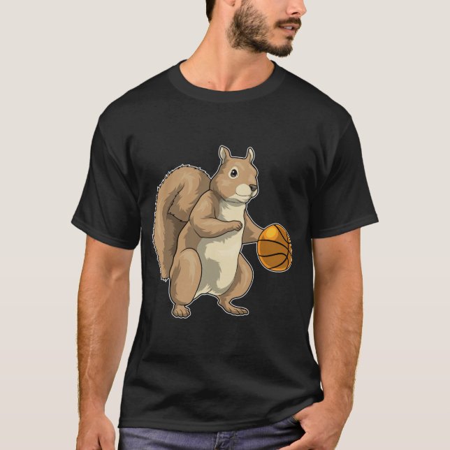 Camiseta Jogador de basquetebol de esquilo (Frente)