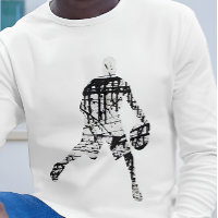 jogador de basquetebol de grafite jersey