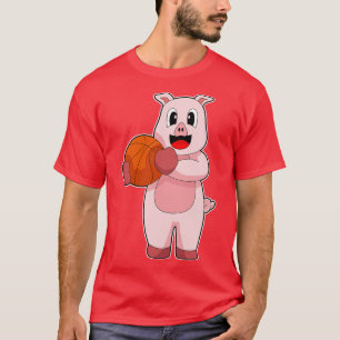 Camiseta Jogador de basquetebol de porco 2