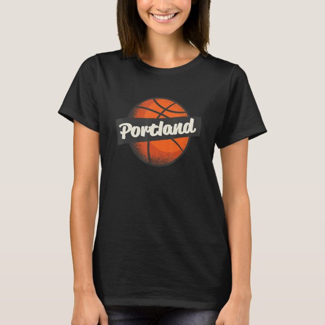 Camiseta Jogador de basquetebol de Portland (Frente)