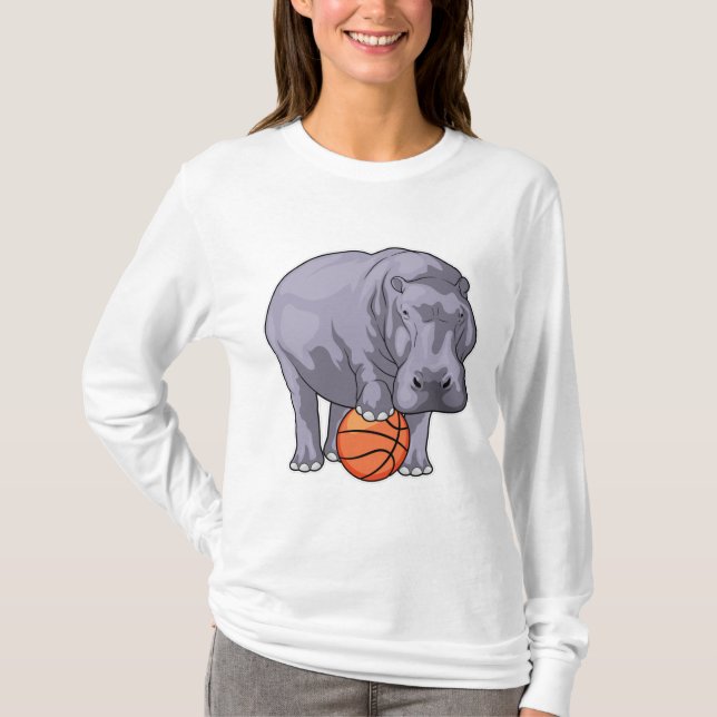 Camiseta Jogador de basquetebol do Hippo (Frente)