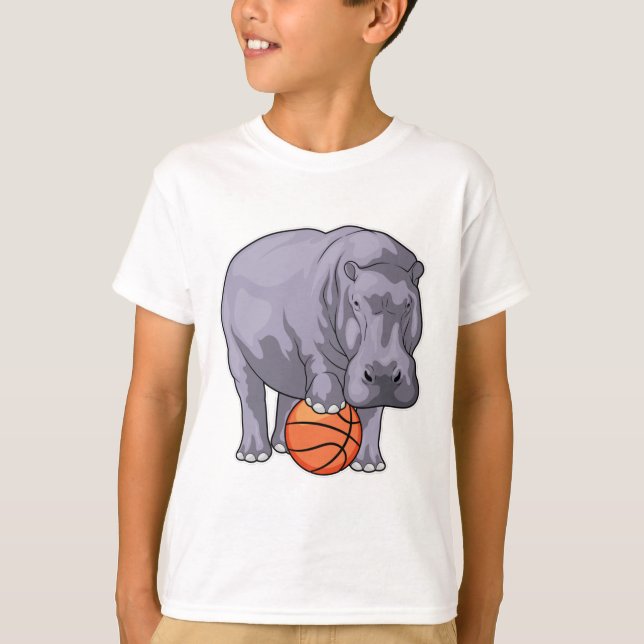 Camiseta Jogador de basquetebol do Hippo (Frente)