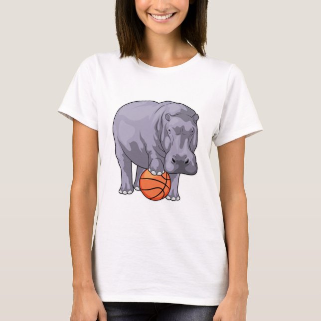 Camiseta Jogador de basquetebol do Hippo (Frente)