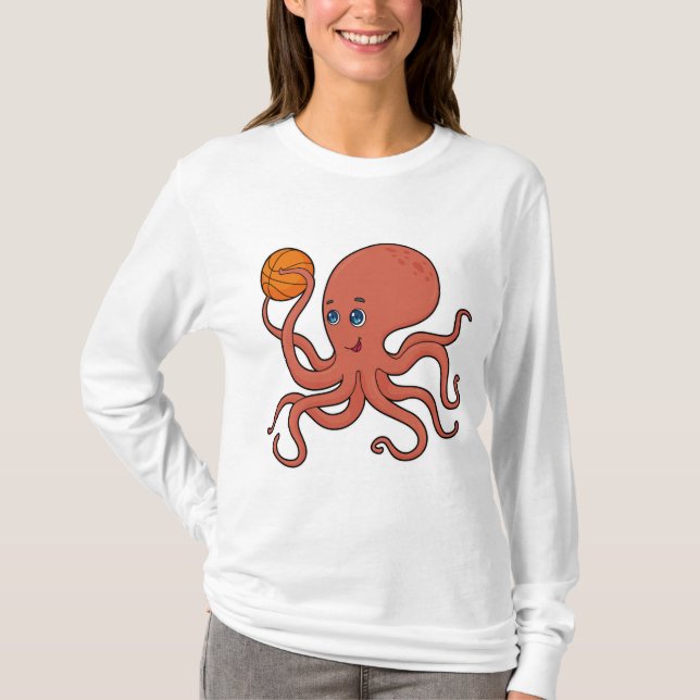 Camiseta Jogador de basquetebol do Octopus (Frente)