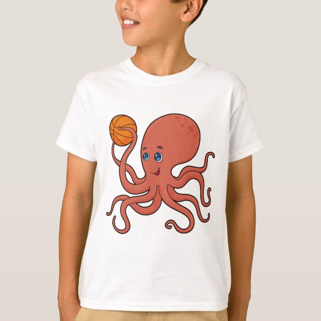 Camiseta Jogador de basquetebol do Octopus (Frente)