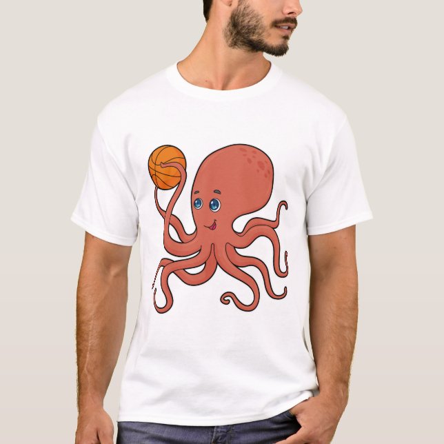 Camiseta Jogador de basquetebol do Octopus (Frente)