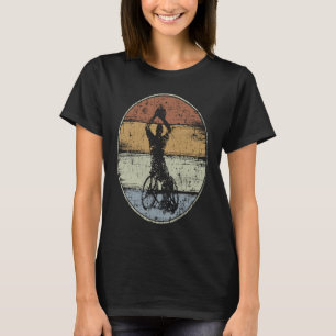 Camiseta Jogador de basquetebol em cadeira de rodas Retr de