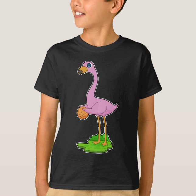 Camiseta Jogador de basquetebol Flamingo (Frente)