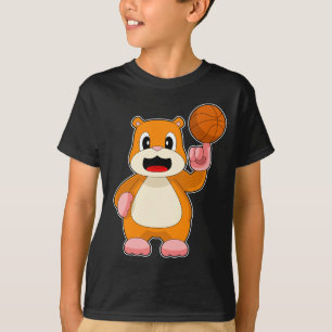 Camiseta Jogador de basquetebol Hamster Basquetebol