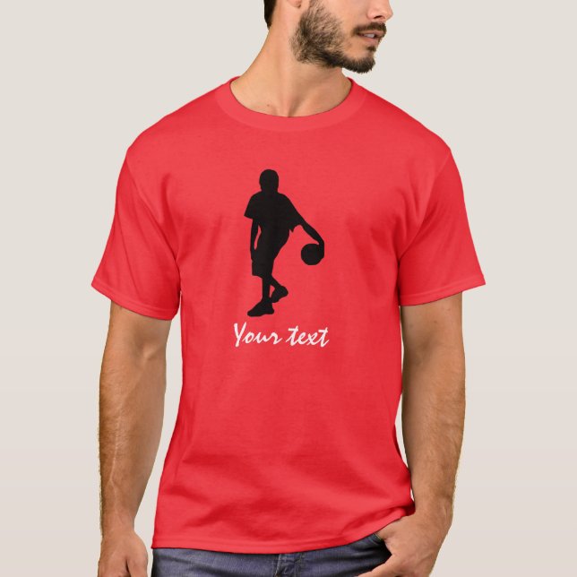Camiseta Jogador de basquetebol; Vermelho (Frente)