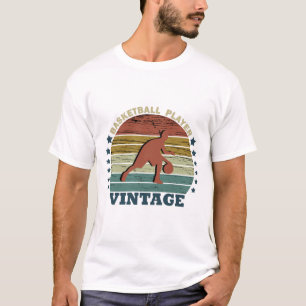 Camiseta jogador de basquetebol vintage retro design T-Shir