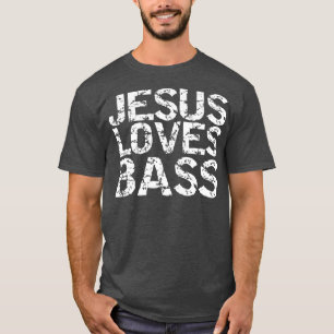 Camiseta Jogador de Bass Cristão Presente Bass Piada de Vi