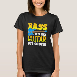Camiseta Jogador De Bass É Como Violão Mas Rockstar Ba Mais