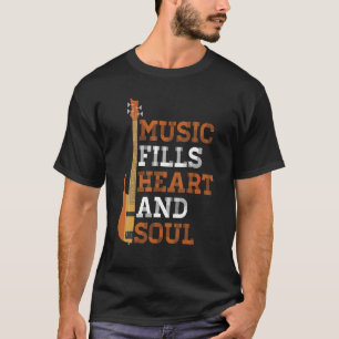 Camiseta Jogador de Bass Guitar Graphic Women And Men Bass