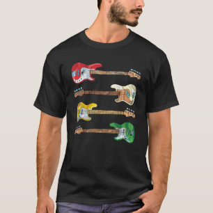 Camiseta Jogador De Bass, Guitarista Guitarrista Bauxi Musi