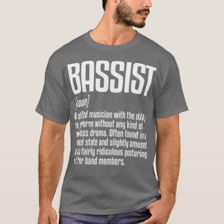Camiseta Jogador de Bass Musical de Definição Bassista