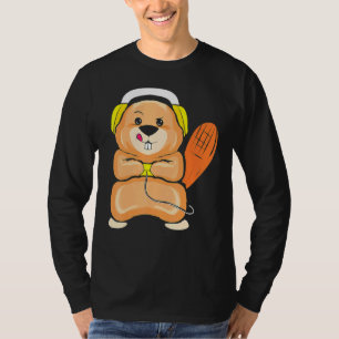 Camiseta Jogador De Beaver Para Jogos Para Jogador De Jogos