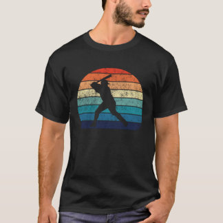 Camiseta Jogador de beisebol a cores Vintage