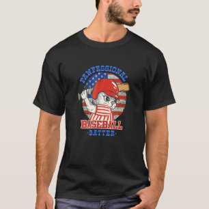Camiseta Jogador De Beisebol Cat 4h De Julho
