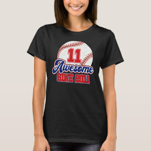 Camiseta Jogador De Beisebol De Aniversário De 11