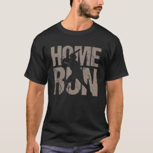 Camiseta Jogador de beisebol em home run