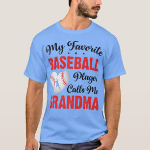 Camiseta Jogador De Beisebol Engraçado Meu Jogador Favorito