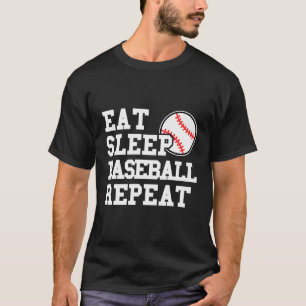Camiseta Jogador de beisebol Engraçado Reproduza Repetições