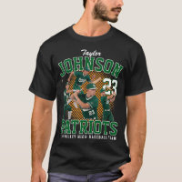 Jogador de Beisebol Foto Personalizada Bota Retro