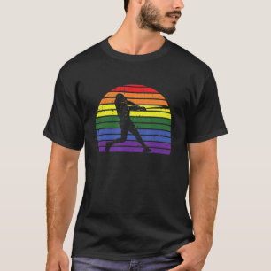 Camiseta Jogador De Beisebol Lgbt Q Orgulho gay 