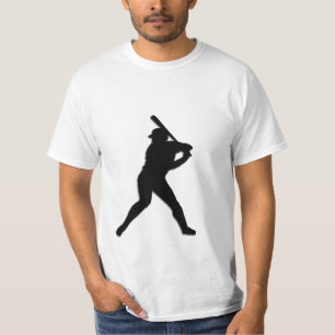 Camiseta Jogador de beisebol no bastão