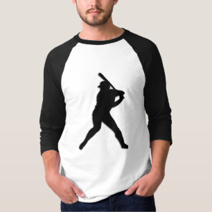 Camiseta Jogador de beisebol no Bat