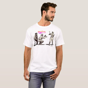 Camiseta Jogador de beisebol no Bat