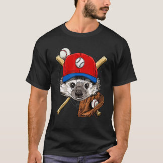 Camiseta Jogador de beisebol Ouriço Pitcher Catcher Beisebo