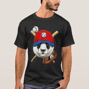 Camiseta Jogador de beisebol Panda Gigante Arremessador Rec