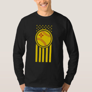Camiseta Jogador de beisebol patriótico do Novo México Band