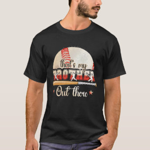 Camiseta Jogador de beisebol que é meu irmão lá fora no Bas