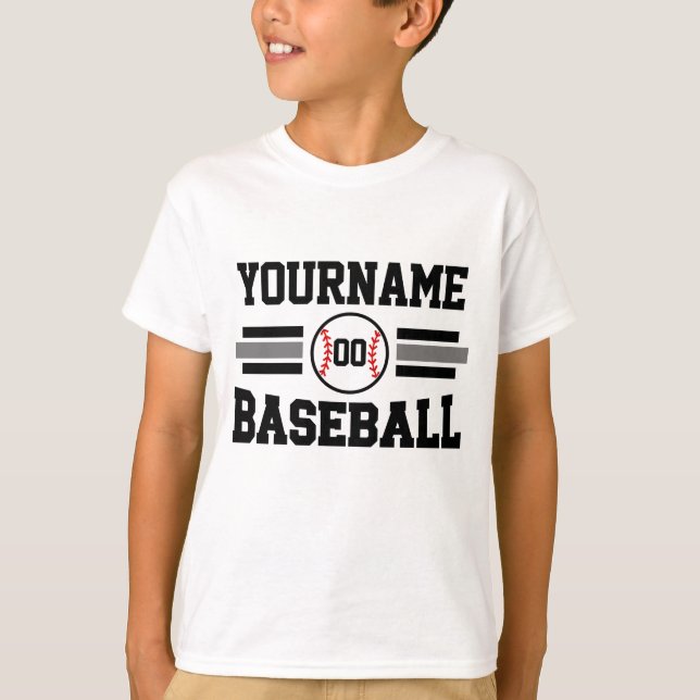 Camiseta Jogador de Beisebol Retro Personalizado NOME Equip (Frente)