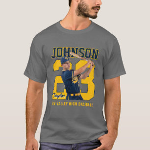 Camiseta Jogador de Beisebol Sênior Número Foto Personaliza