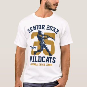Camiseta Jogador de Beisebol Sênior Personalizado Dia de Jo
