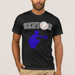 Camiseta Jogador de Beisebol Senior Receptor com Silhueta A