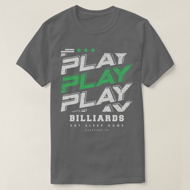 Camiseta Jogador de Bilhar (Frente do Design)