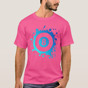 Camiseta Jogador de Bilhar Bola Oito Pool Simples amigo