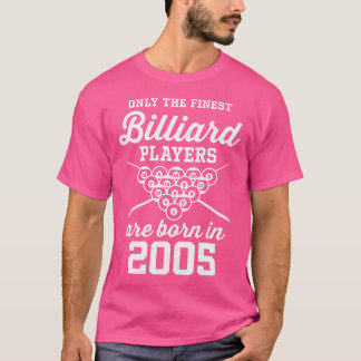 Camiseta Jogador De Bilhar E Piscina De 18 Anos De 2005 18º