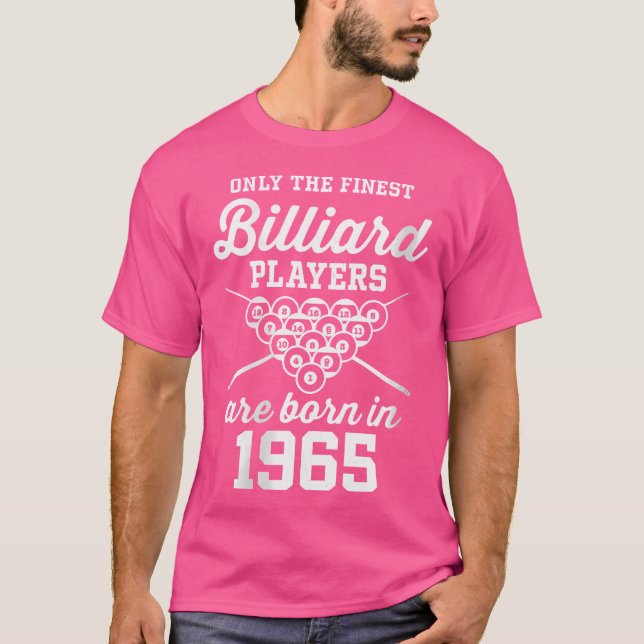 Camiseta Jogador De Bilhar E Piscina De 58 Anos 1965 58º (Frente)