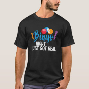 Camiseta Jogador de Bingo Engraçado Jogo da Loteria Sortuda