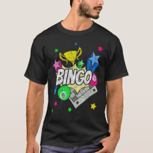 Camiseta Jogador de Bingo Lotto Apostador de Bingo Vencedor